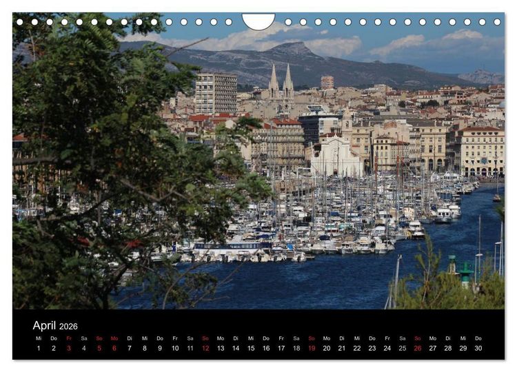 Produktbild: MARSEILLE - Die Hafenmetropole an der C&ocirc;te d'Azur (Wandkalender 2026 DIN A4 quer), CALVENDO Monatskalender