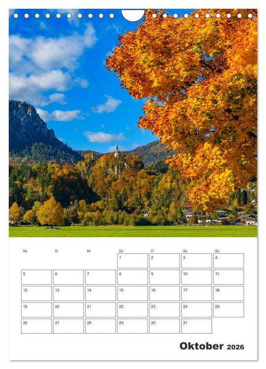 Produktbild: Vier Jahreszeiten im Berchtesgadener Land (Wandkalender 2026 DIN A4 hoch), CALVENDO Monatskalender