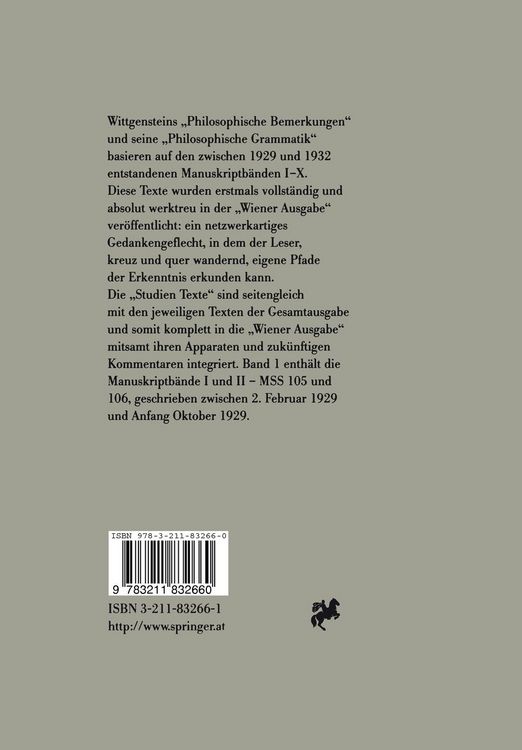 Produktbild: Wiener Ausgabe Studien Texte