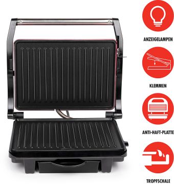 Produktbild: ALPINA Kontaktgrill, 220-240V, 1000W