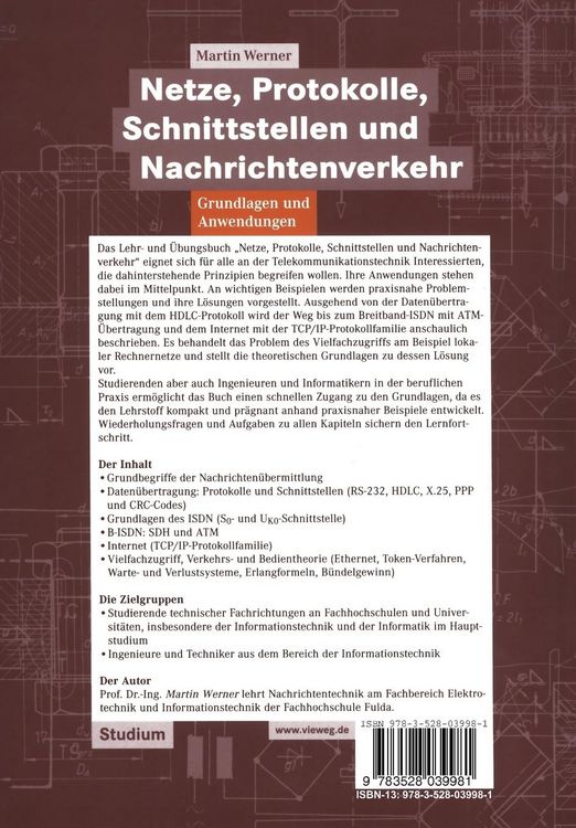 Produktbild: Netze, Protokolle, Schnittstellen und Nachrichtenverkehr