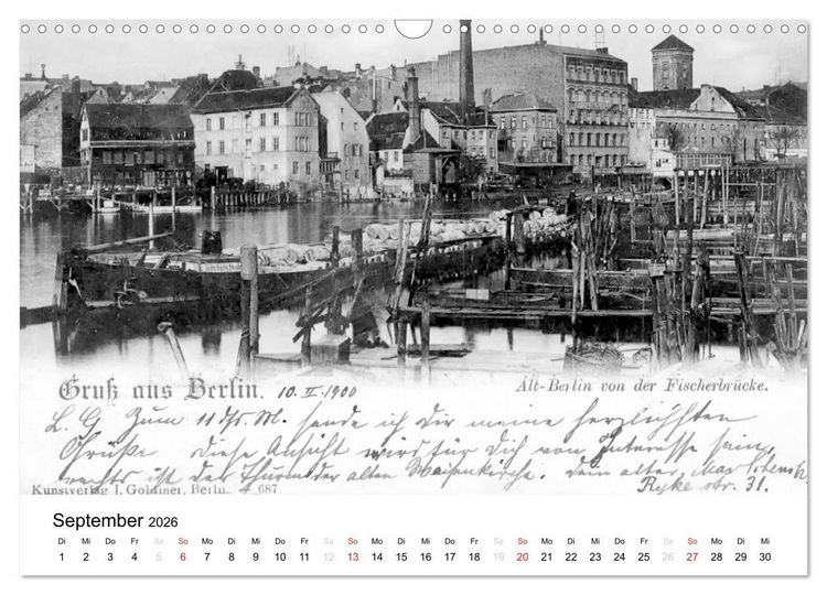 Produktbild: Gr&uuml;&szlig;e aus dem alten Berlin (Wandkalender 2026 DIN A3 quer), CALVENDO Monatskalender