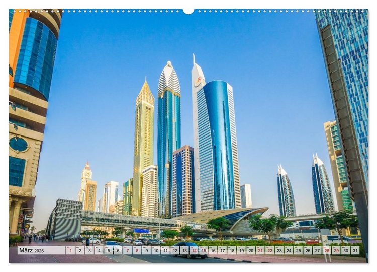 Produktbild: Dubai - Traumstadt der Scheichs (hochwertiger Premium Wandkalender 2026 DIN A2 quer), Kunstdruck in Hochglanz