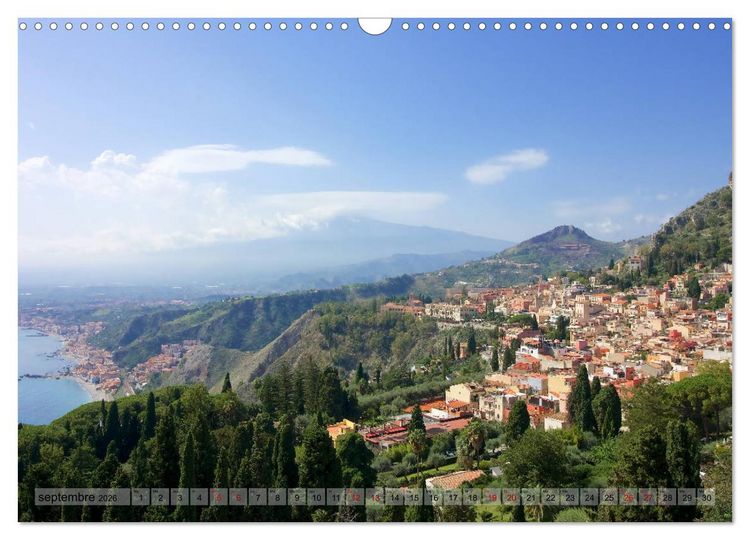 Produktbild: Sicile, la terre d'aventure entre la mer et les volcans (Calendrier mural 2026 DIN A3 vertical), CALVENDO calendrier mensuel