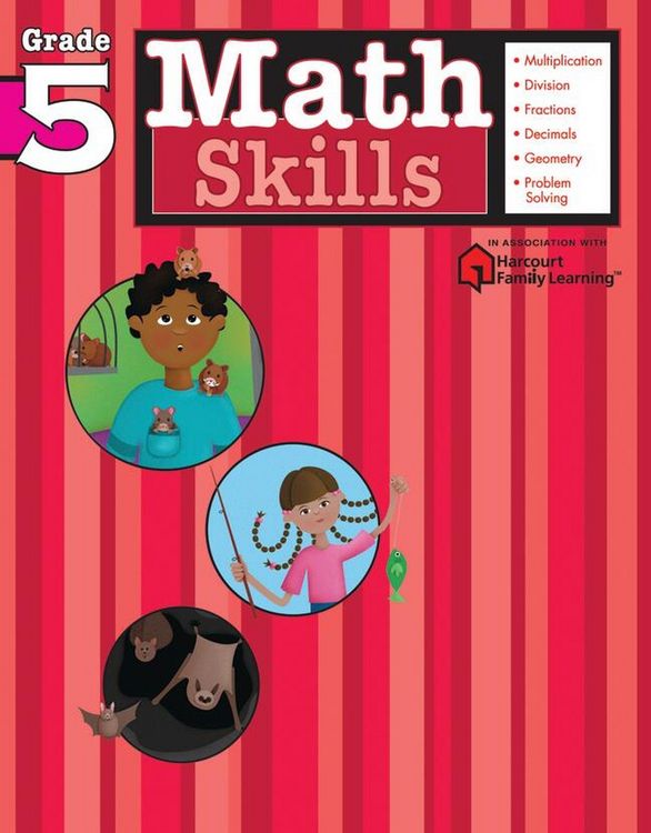 Produktbild: Math Skills: Grade 5 (Flash Kids Harcourt Family Learning)