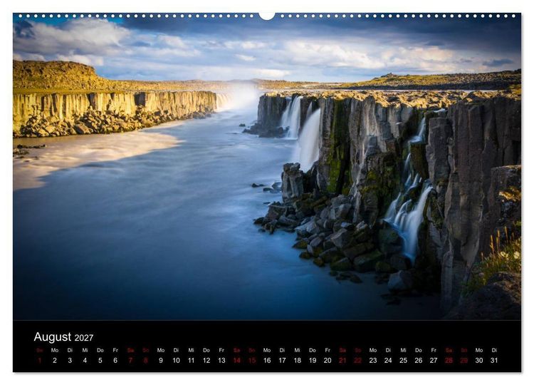 Produktbild: Island - Unber&uuml;hrte Landschaften (hochwertiger Premium Wandkalender 2027 DIN A2 quer), Kunstdruck in Hochglanz