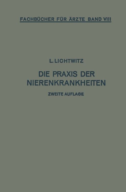 Produktbild: Die Praxis der Nierenkrankheiten