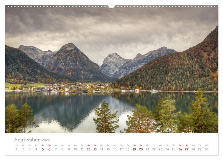 Produktbild: Tirol - Herbst am Achensee (Wandkalender 2026 DIN A2 quer), CALVENDO Monatskalender