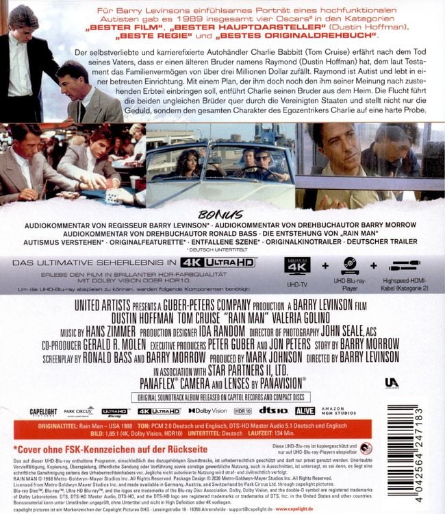 Produktbild: Rain Man (UHD-Blu-ray)