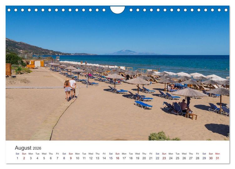 Produktbild: Zakynthos - the Lovely Island (Wall Calendar 2026 DIN A4 landscape), CALVENDO 12 Month Wall Calendar