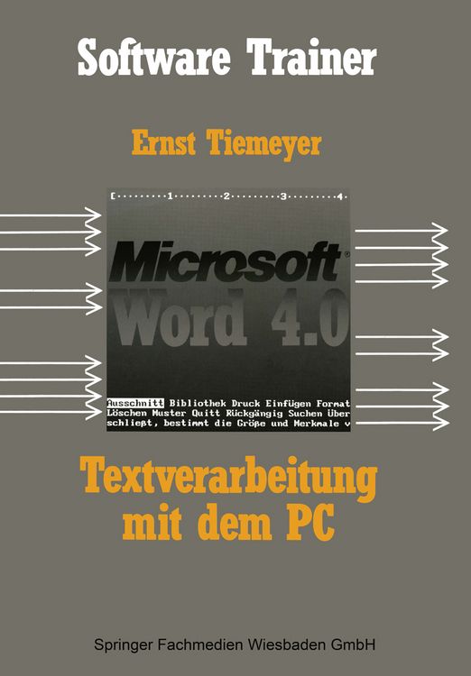 Produktbild: Textverarbeitung mit Microsoft Word 4.0 auf dem PC