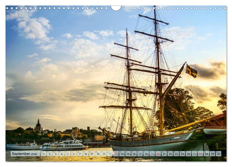 Produktbild: Stockholm - Maritime Ansichten (Wandkalender 2026 DIN A3 quer), CALVENDO Monatskalender