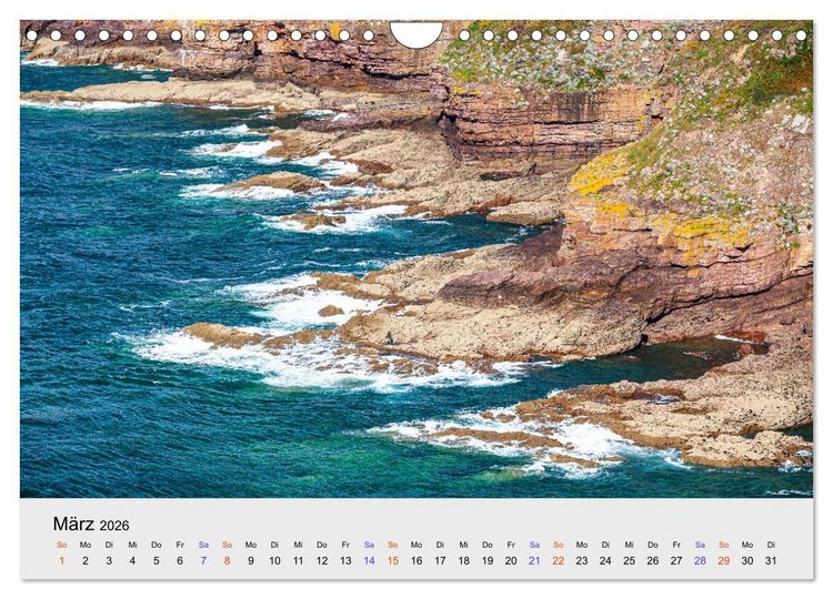 Produktbild: Bretagne Traumhafte K&uuml;sten in Frankreichs Nordwesten (Wandkalender 2026 DIN A4 quer), CALVENDO Monatskalender