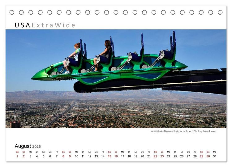 Produktbild: Impressionen aus LAS VEGAS (Tischkalender 2026 DIN A5 quer), CALVENDO Monatskalender