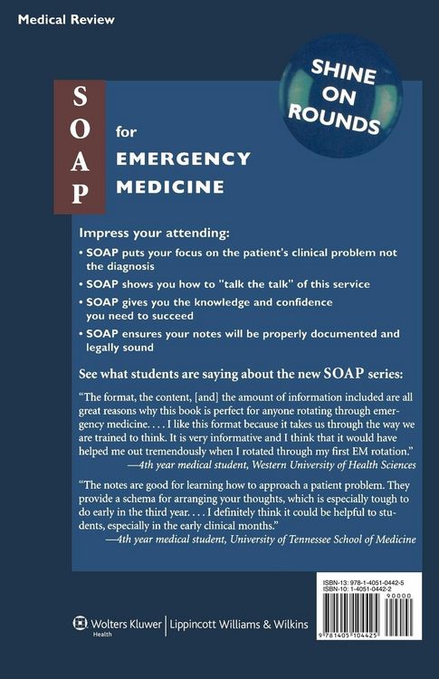 Produktbild: SOAP for Emergency Medicine