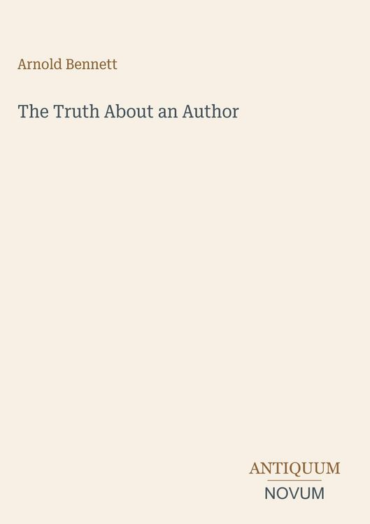 Produktbild: The Truth About an Author