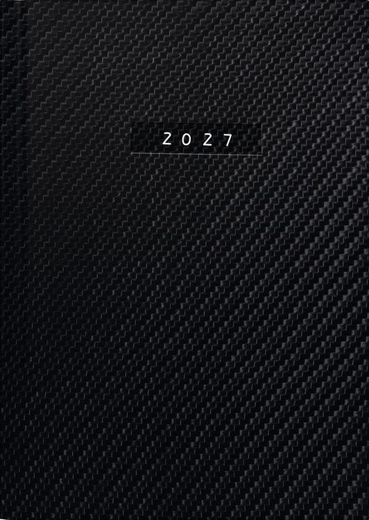 Produktbild: rido/id&eacute; 7021812807 Buchkalender Mod. Chefplaner 2027 "Carbon" A5, Kunstleder