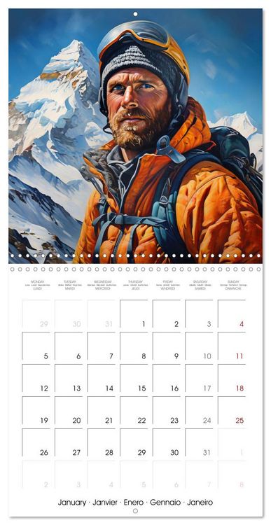 Produktbild: Mountaineers - Extreme mountaineering (Wall Calendar 2026 12 &times; 12 Inch) CALVENDO 12 Month Wall Calendar