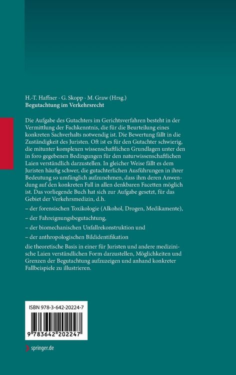 Produktbild: Begutachtung im Verkehrsrecht