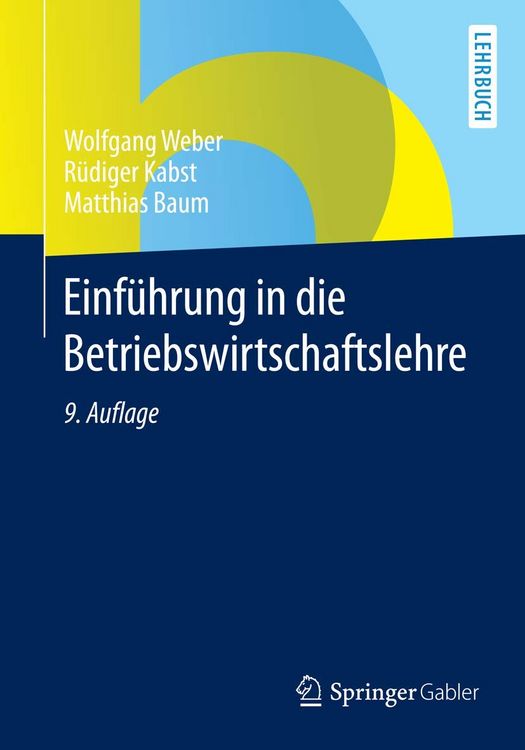 Produktbild: Einf&uuml;hrung in die Betriebswirtschaftslehre
