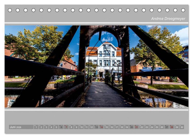 Produktbild: Papenburg-Panorama (Tischkalender 2026 DIN A5 quer), CALVENDO Monatskalender
