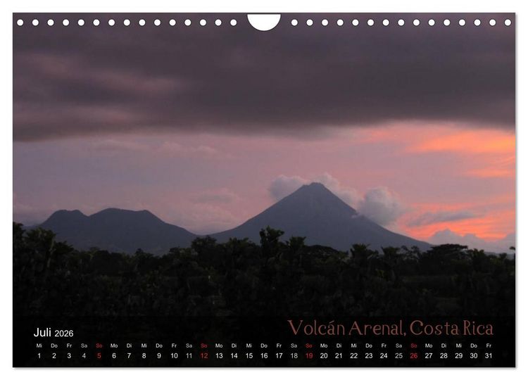 Produktbild: Von Mexiko nach Panama in 12 Monaten (Wandkalender 2026 DIN A4 quer), CALVENDO Monatskalender
