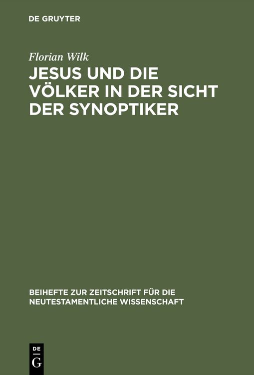 Produktbild: Jesus und die V&ouml;lker in der Sicht der Synoptiker