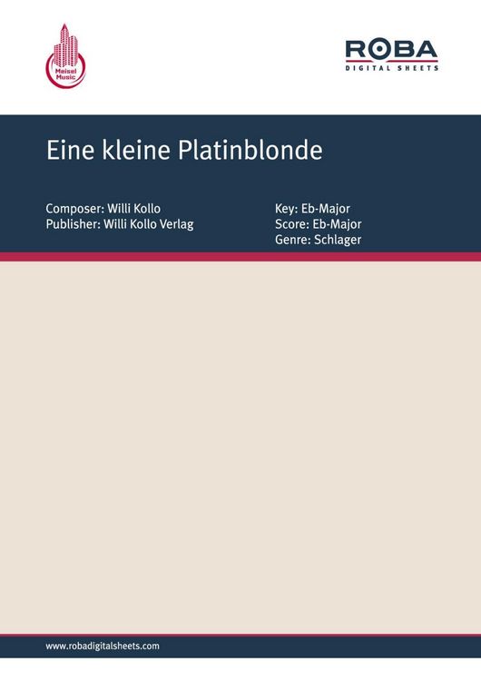 Produktbild: Eine kleine Platinblonde