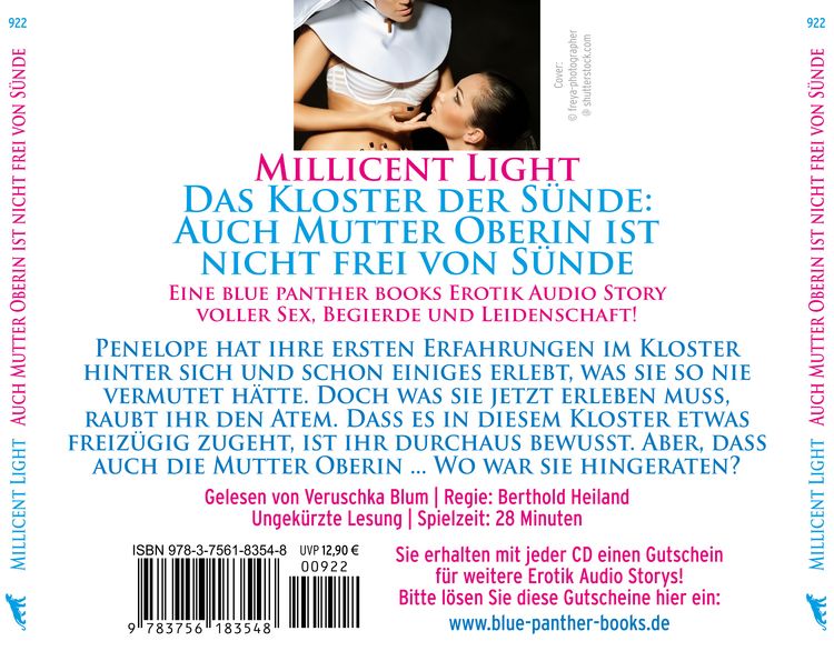 Produktbild: Das Kloster der S&uuml;nde: Auch Mutter Oberin ist nicht frei von S&uuml;nde | Erotik Audio Story | Erotisches H&ouml;rbuch Audio-CD
