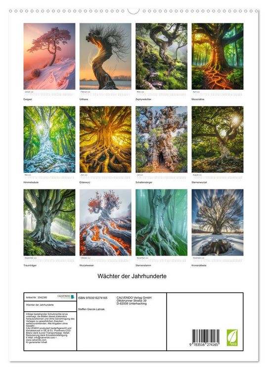 Produktbild: W&auml;chter der Jahrhunderte (hochwertiger Premium Wandkalender 2026 DIN A2 hoch), Kunstdruck in Hochglanz