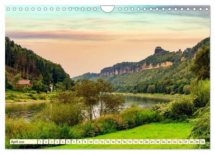 Produktbild: Die malerische Elbe (Wandkalender 2026 DIN A4 quer), CALVENDO Monatskalender