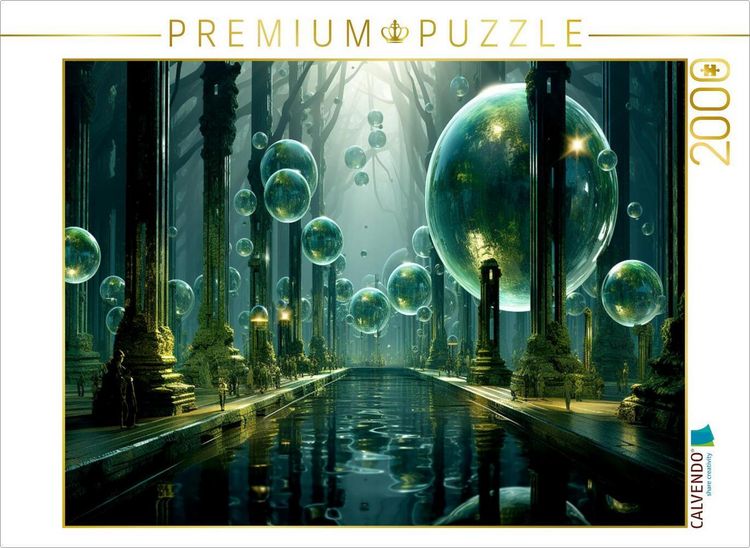 Produktbild: CALVENDO Puzzle Gr&uuml;ne Landschaft | 2000 Teile Lege-Gr&ouml;&szlig;e 90x67cm Foto-Puzzle f&uuml;r gl&uuml;ckliche Stunden