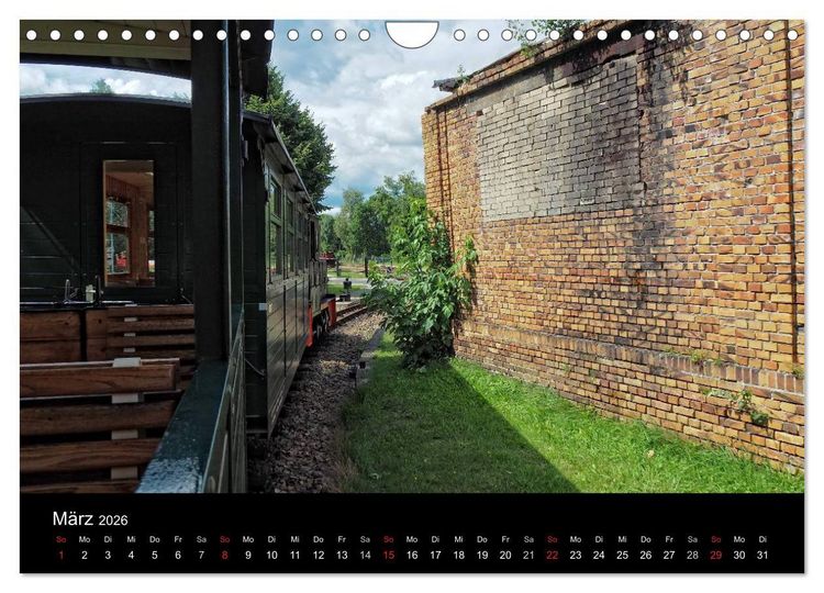 Produktbild: Waldeisenbahn Bad Muskau (Wandkalender 2026 DIN A4 quer), CALVENDO Monatskalender