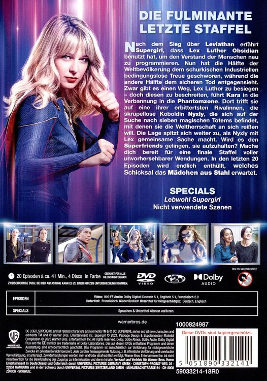 Produktbild: Supergirl - Staffel 6 [4 DVDs]