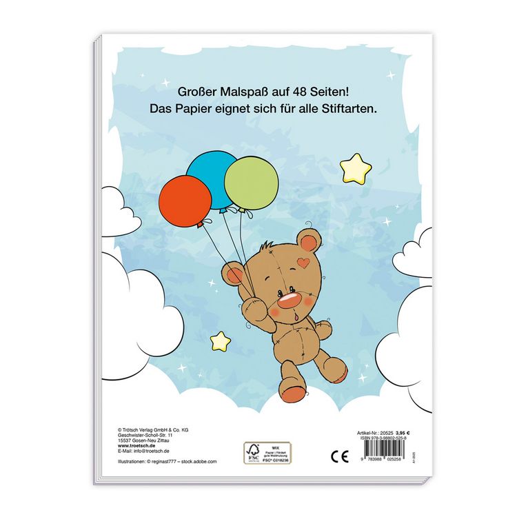 Produktbild: TR&Ouml;TSCH - Malbuch Mein kunterbuntes Ausmalbuch| Ab 3 Jahren