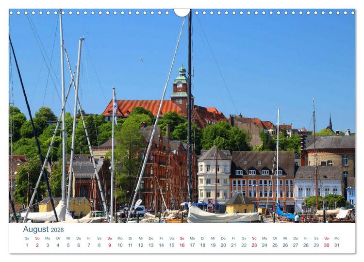 Produktbild: Flensburg 2026. Impressionen rund um den Hafen (Wandkalender 2026 DIN A3 quer), CALVENDO Monatskalender