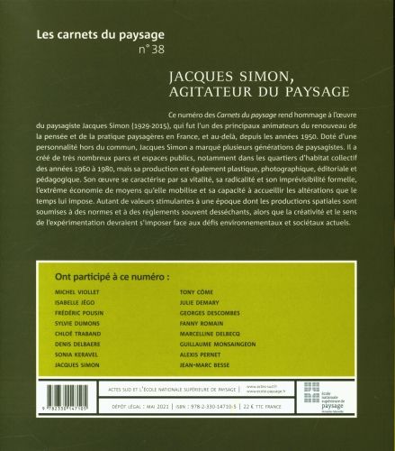 Produktbild: Les carnets du paysage: No 38