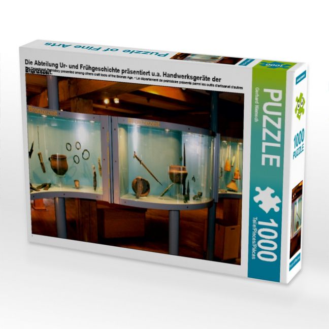 Produktbild: CALVENDO Puzzle Die Abteilung Ur- und Fr&uuml;hgeschichte pr&auml;sentiert u.a. Handwerksger&auml;te der Bronzezeit. | 1000 Teile Lege-Gr&ouml;&szlig;e 64x48cm Foto-Puzzle f&uuml;r gl&uuml;ckliche Stunden
