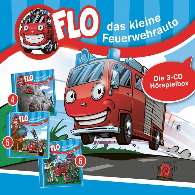 Produktbild: Flo - das kleine Feuerwehrauto - Die 3-CD H&ouml;rspielbox 2