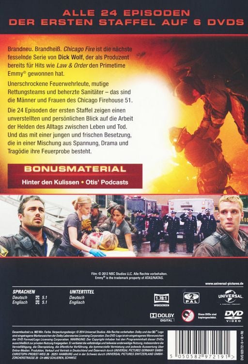 Produktbild: Chicago Fire - Staffel 1 [6 DVDs]