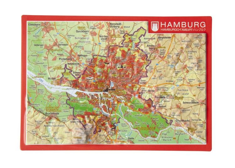 Produktbild: Reliefpostkarte Hamburg