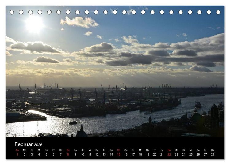 Produktbild: Mein Hamburg (Tischkalender 2026 DIN A5 quer), CALVENDO Monatskalender