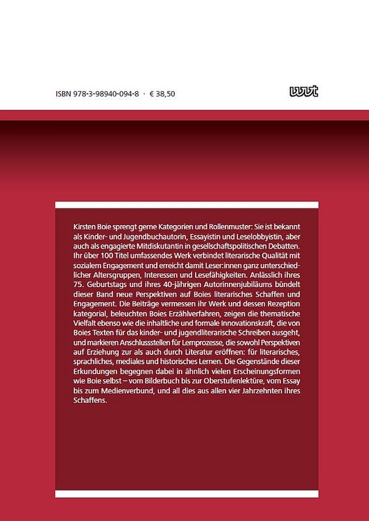 Produktbild: Kirsten Boie. Leseperspektiven und Lernpotentiale (1985-2025)