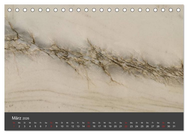 Produktbild: Stein, Kunst der Natur (Tischkalender 2026 DIN A5 quer), CALVENDO Monatskalender