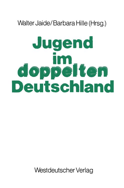 Produktbild: Jugend im doppelten Deutschland