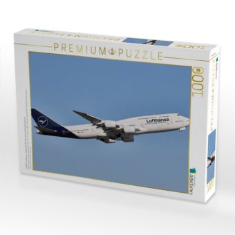 Produktbild: CALVENDO Puzzle D-ABYA - Lufthansa - Boeing 747-800 "Brandenburg" Farnkfurt Airport | 1000 Teile Lege-Gr&ouml;&szlig;e 64x48cm Foto-Puzzle f&uuml;r gl&uuml;ckliche Stunden