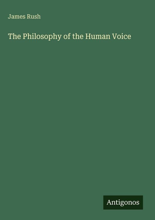Produktbild: The Philosophy of the Human Voice