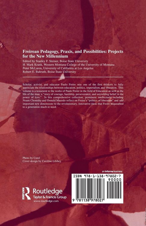 Produktbild: Freireian Pedagogy, Praxis, and Possibilities
