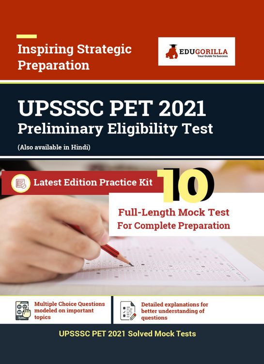 Produktbild: UPSSSC Preliminary Eligibility Test (PET) Exam | 1000 Solved Questions By EduGorilla Prep Experts