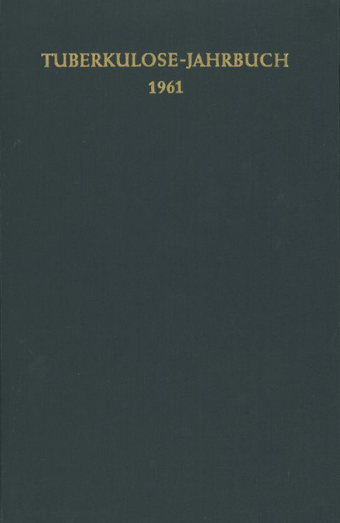 Produktbild: Tuberkulose-Jahrbuch 1961